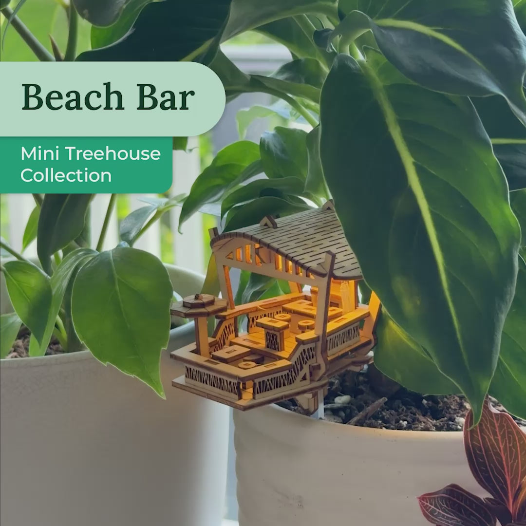 Beach Bar Mini Treehouse - DIY Wooden Kit | Tiny Treehouses – Tiny